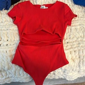 Princess Polly Red Bodysuit